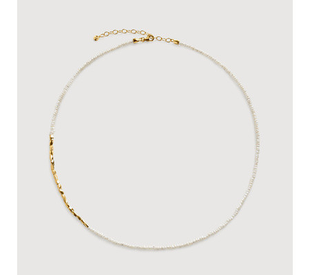 Mini Nugget Pearl Beaded Neckace | Monica Vinader (Global)