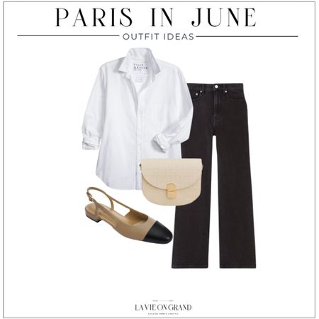 What To Wear In Paris In June
Travel Outfit
Black Denim 
Button Down 
Slingback


#LTKtravel #LTKover40 #LTKstyletip