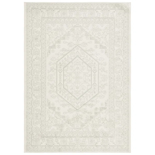 Arrietty Oriental Machine Made Area Rug in Sage/Ivory | Wayfair North America