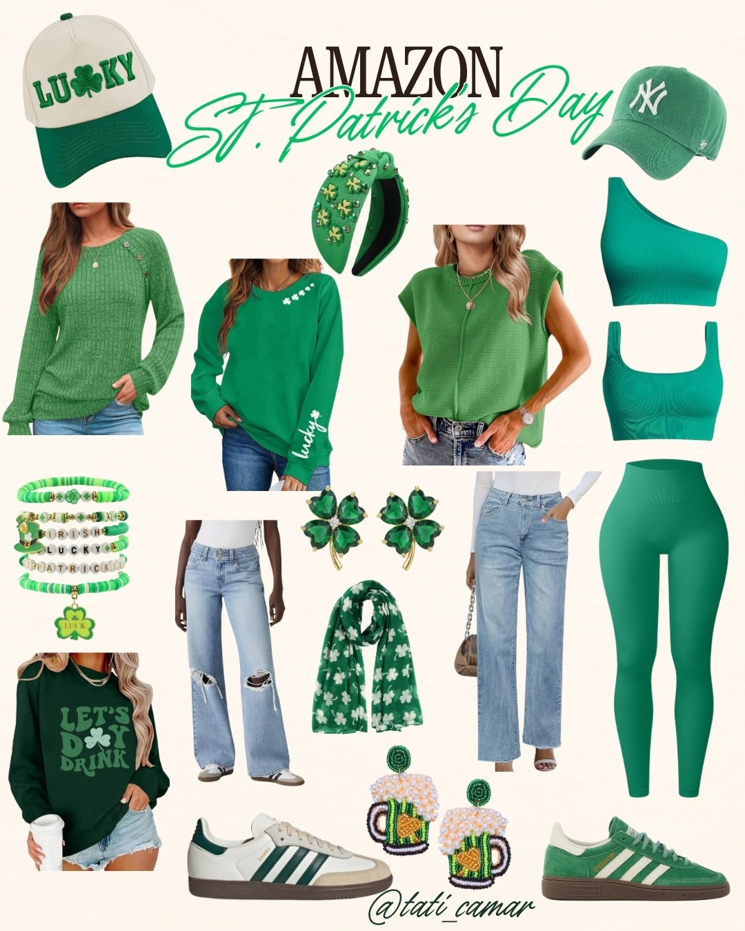 | did the work of finding you cute St. Patty's day outfits so YOU didn't have to!
 😉 thank me later! Haha.
Celebrate St. Patrick's Day in style with these cute and comfy pieces! Perfect for a festive day out or lounging at home. @amazonfindsandfashion   #StPatricksDay #ad #amazon #amazontinds

#LTKootd #LTKgrwm #LTKvlog
