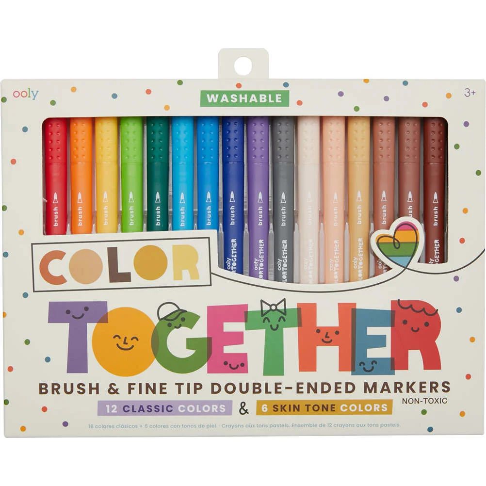 Color Together Markers - Set of 18 - OOLY Arts & Crafts | Maisonette | Maisonette