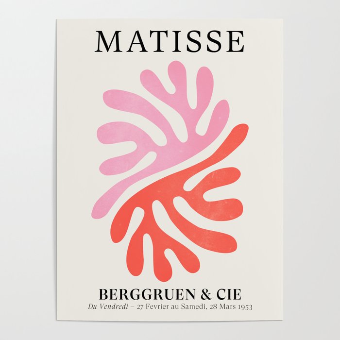 Star Leaves: Matisse Color Series | Mid-Century Edition Poster | Society6