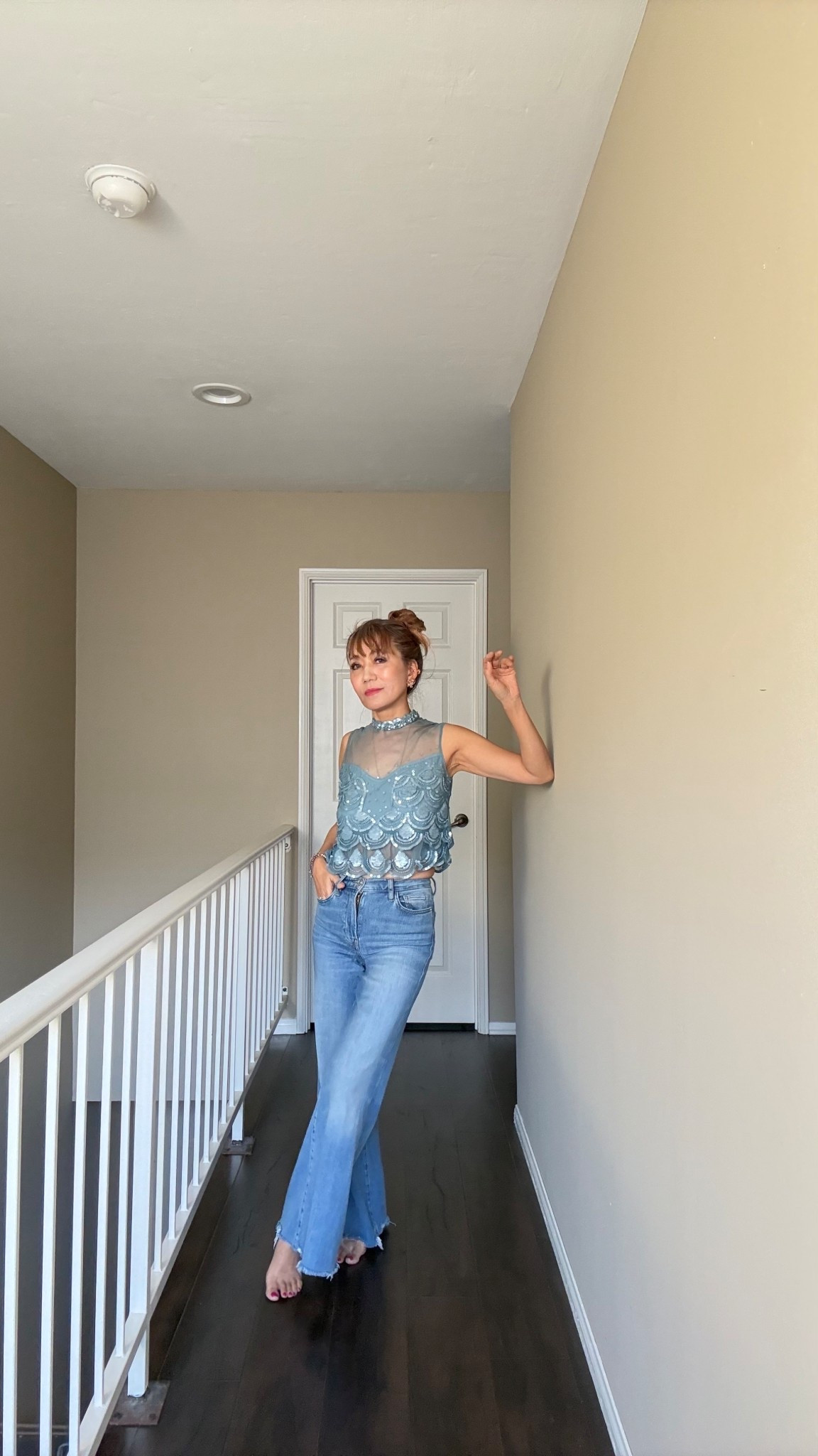 Sequin with Jeans to stay current fashion trend 🙏😍 #sequin #currentstyle 

#LTKSaleAlert #LTKootd