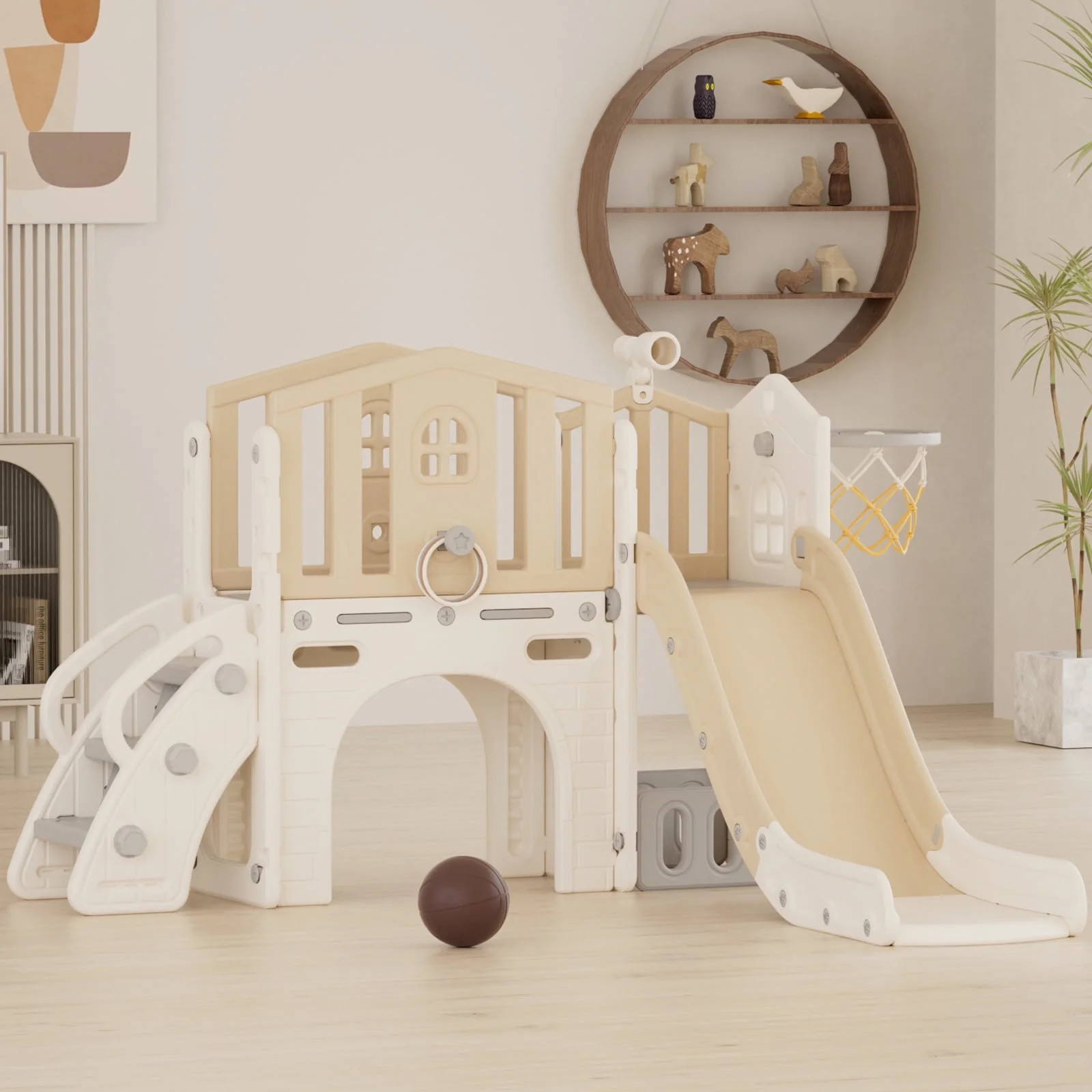 XJD 8-in-1 Toddler Slide Set，Kids Slide for Toddlers Age 1+, Toddler Climber Slide PlaySet with... | Walmart (US)