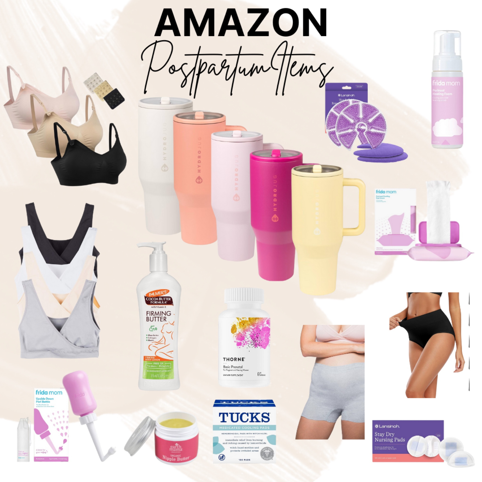Postpartum Must Haves!

Prenatals
Water bottle
Underwear
Nursing bras
Frida products
Frida foam
Tucks
Nursing pads

#LTKfindsunder50 #LTKbaby #LTKtravel