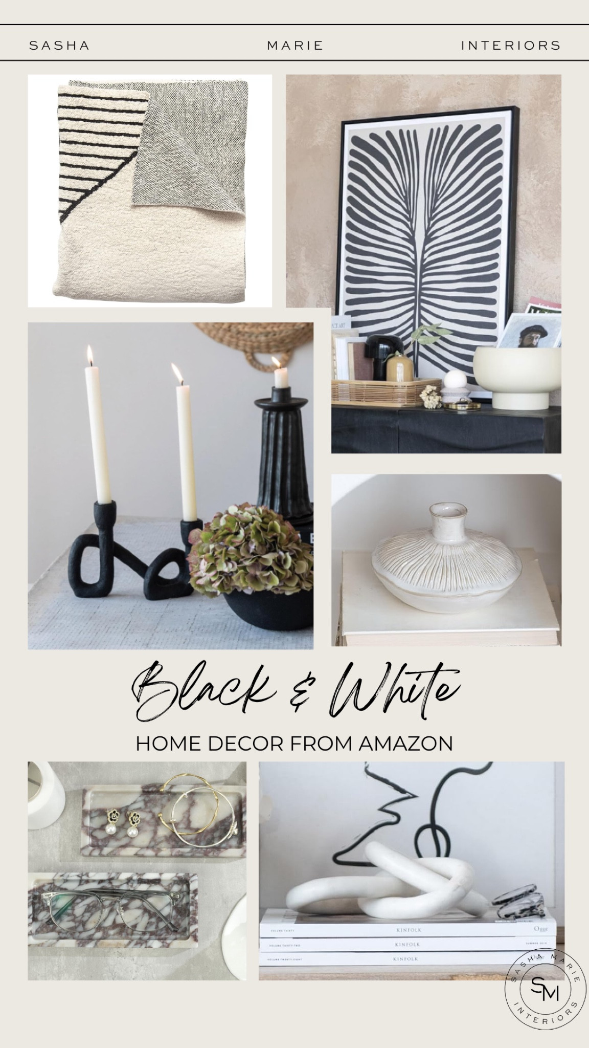 Make a high contrast statement with black & white home decor from Amazon! 

#LTKHome #LTKStyleTip #LTKFindsUnder50