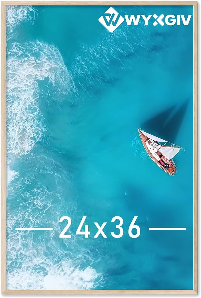 Natural 24x36 Picture Frame Lightweight yet Durable Frame Wall Hanging | Amazon (US)