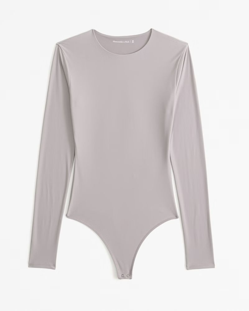 Soft Matte Seamless Long-Sleeve Crew Bodysuit | Abercrombie & Fitch (US)