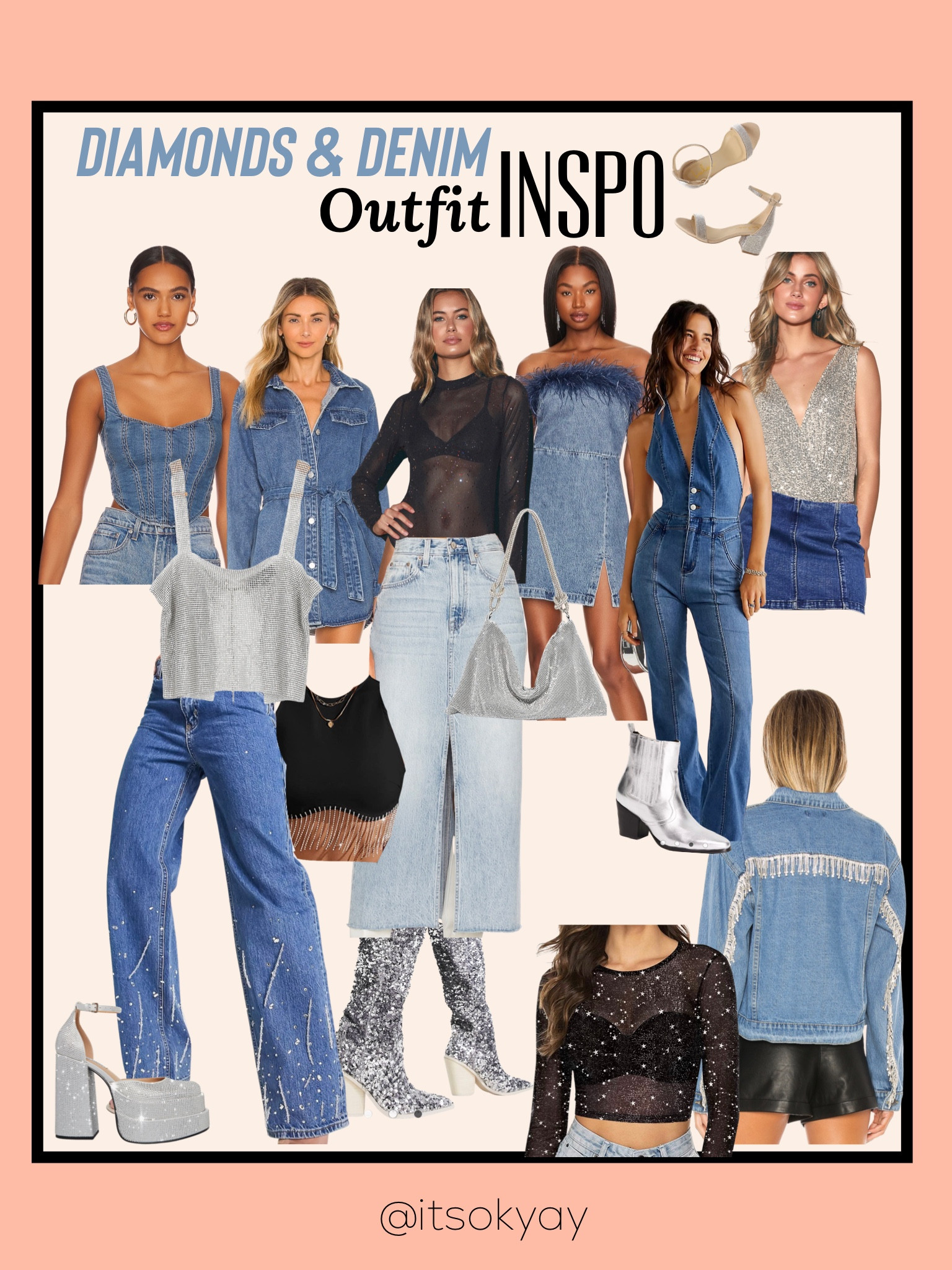 My friend is having a diamonds&denim themed bachelorette so I put together a vision board <3

#LTKstyletip