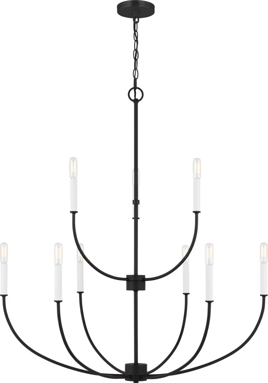 Greenwich 9-Light Chandelier in Midnight Black Bulb(s) Not IncludedVisual Comfort | Visual Comfort