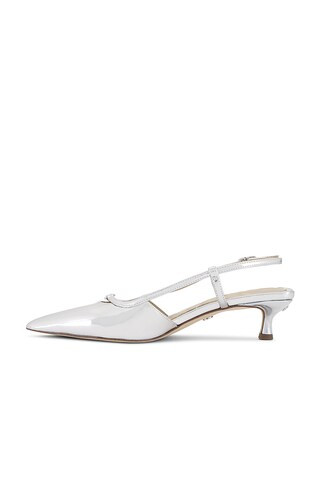 Toni Sling Back in Soft Silver | Revolve Clothing (Global)