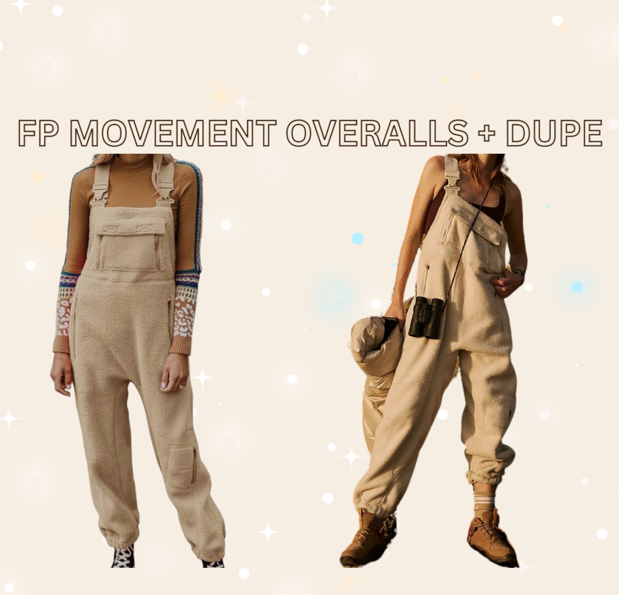 FP movement fleece overalls + dupe!!

#LTKSeasonal #LTKHoliday #LTKGiftGuide