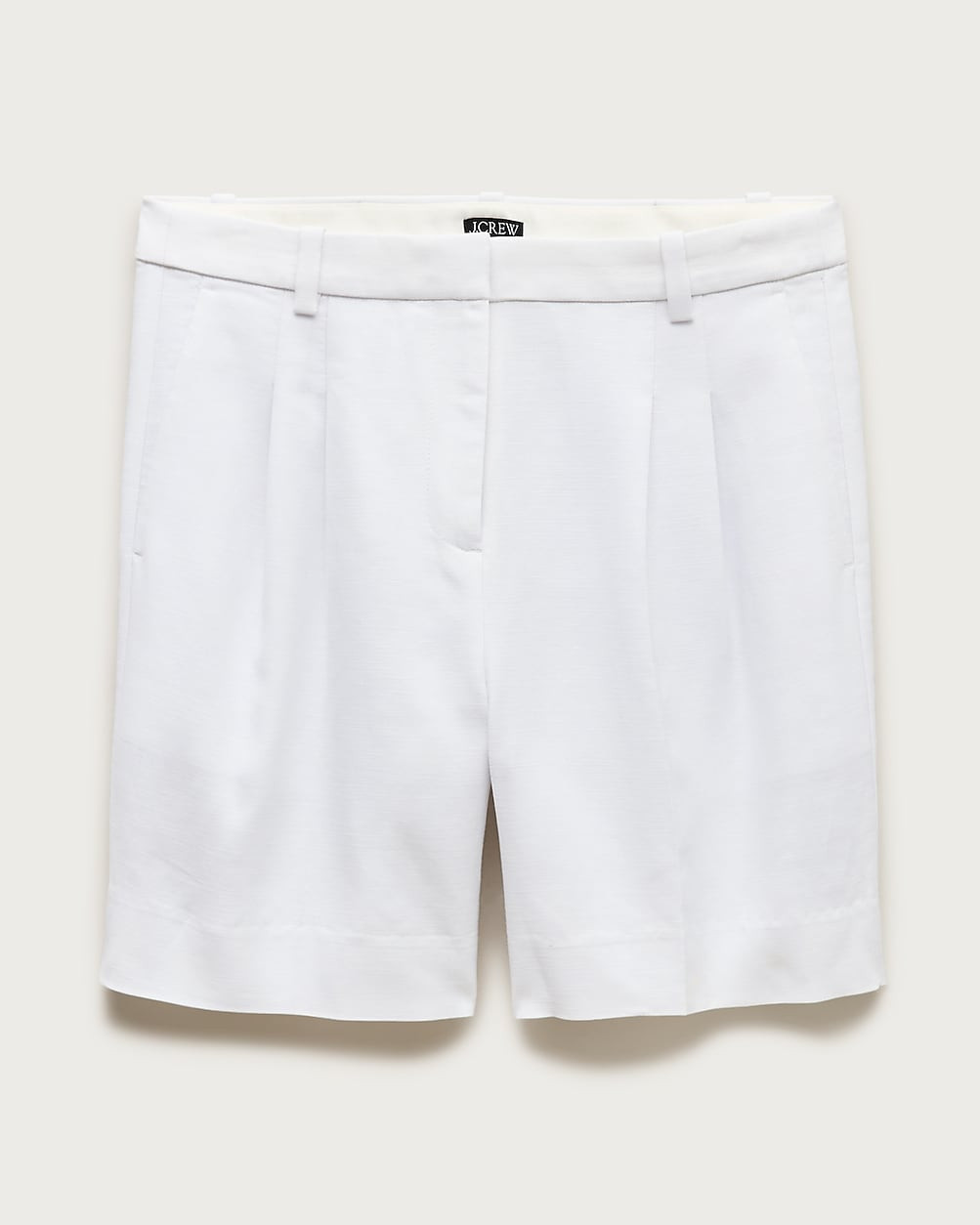 Pleated trouser short in Gramercy linen blend | J. Crew US