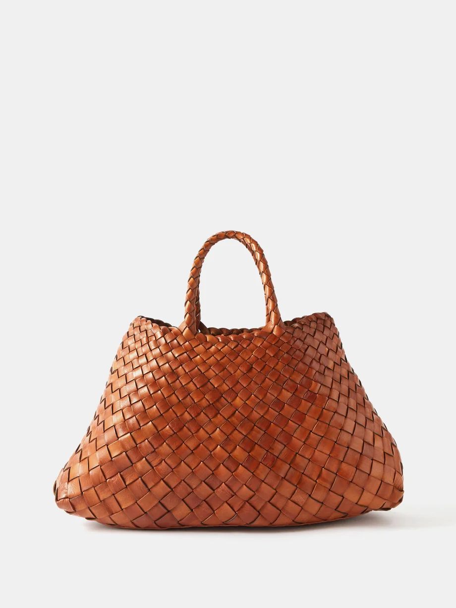 Santa Croce small woven-leather basket bag | Dragon Diffusion | Matches (UK)