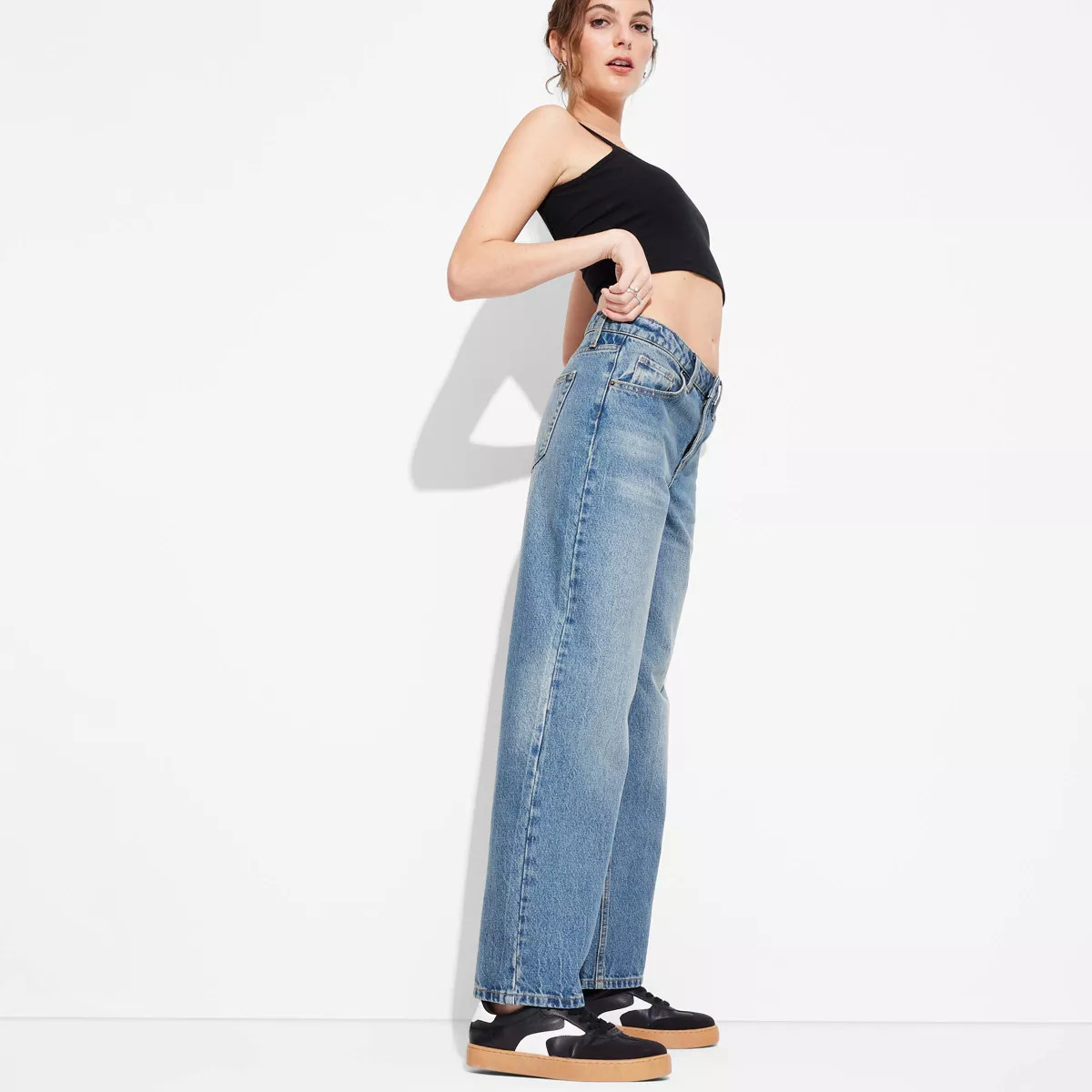 Women's Mid-Rise 90's Relaxed Straight Jeans - Wild Fable™ | Target