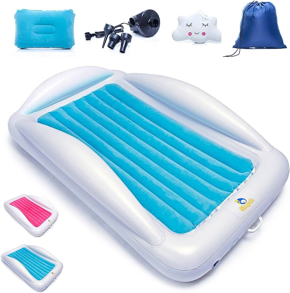 Sleepah Inflatable Toddler Travel Bed – Inflatable & Portable Bed Air Mattress Set –Blow up M... | Amazon (US)
