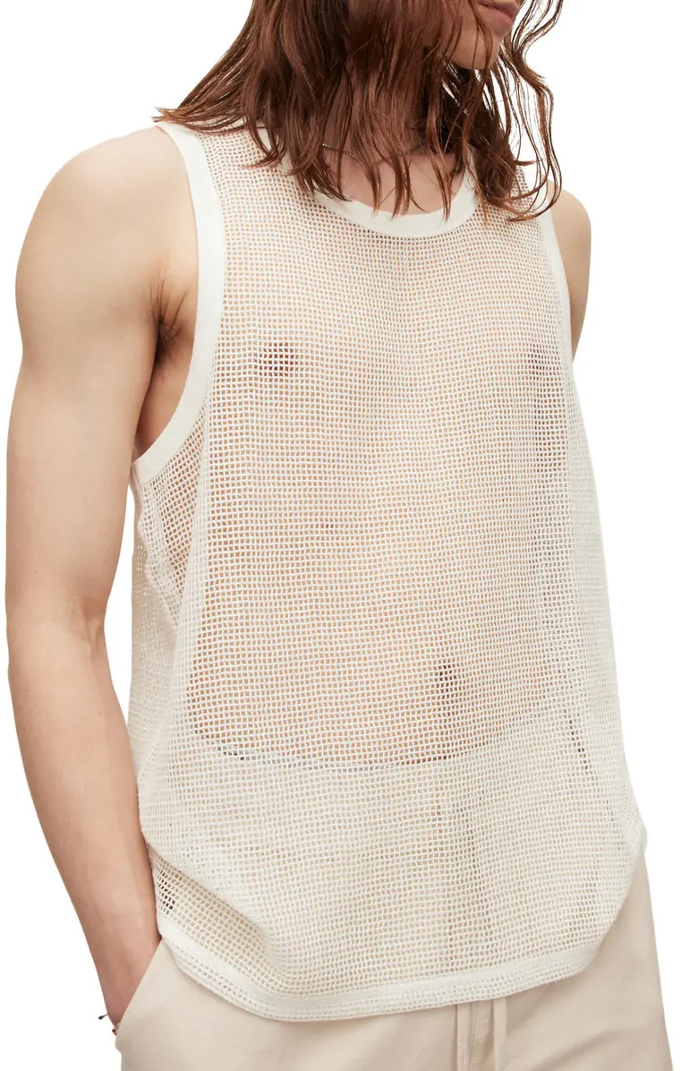 AllSaints Anderson Open Stitch Cotton Tank | Nordstrom | Nordstrom