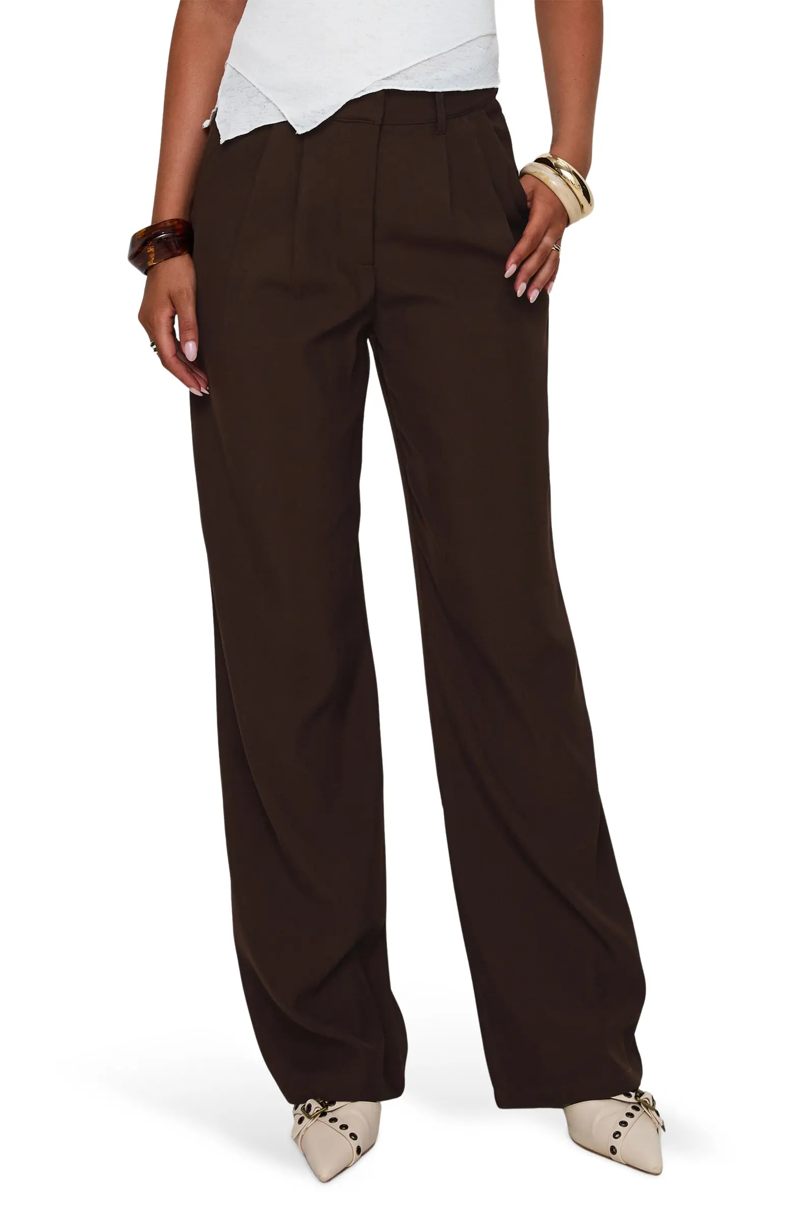 Ambient Pleat Front Wide Leg Pants | Nordstrom
