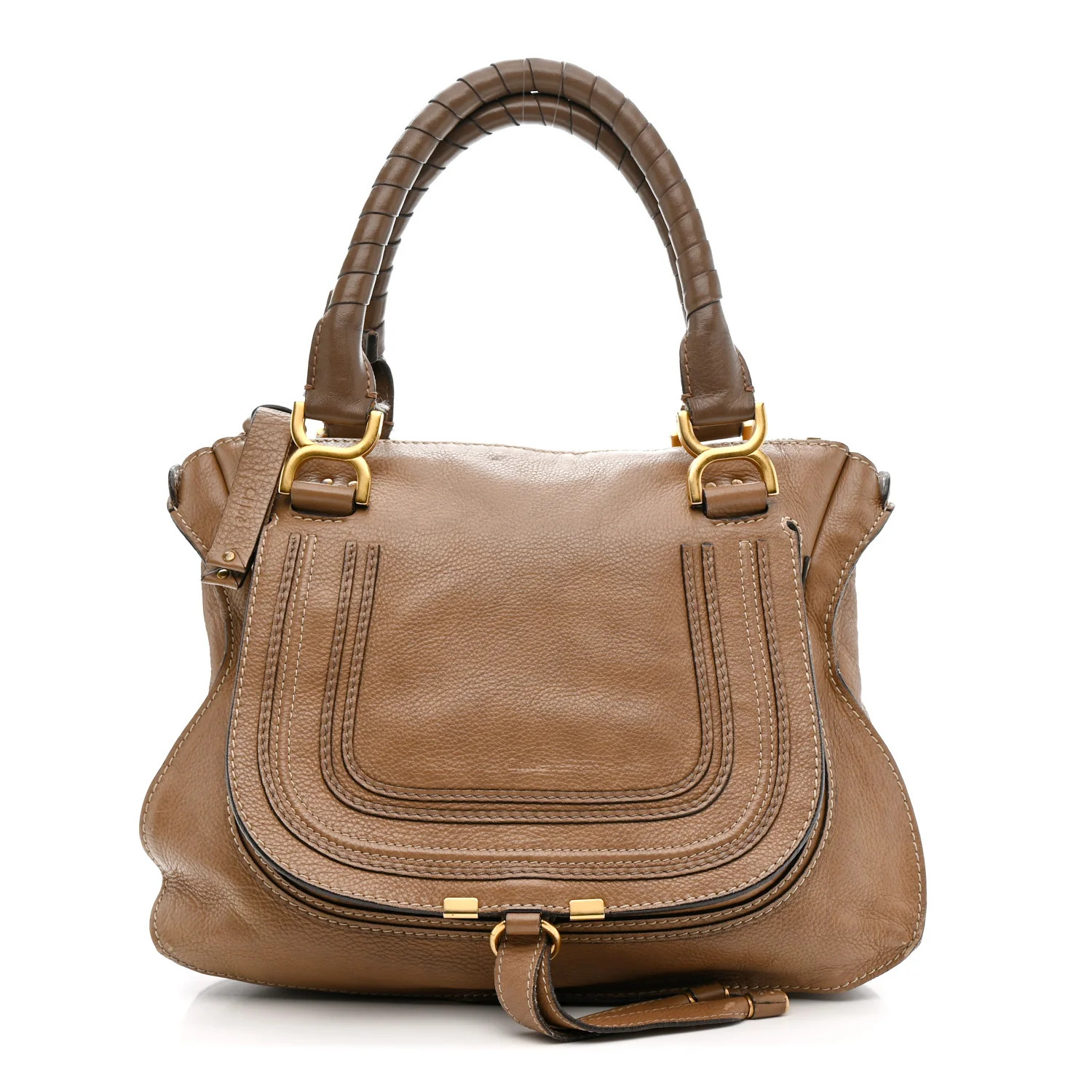 Calfskin Medium Marcie Satchel Nut | FASHIONPHILE (US)