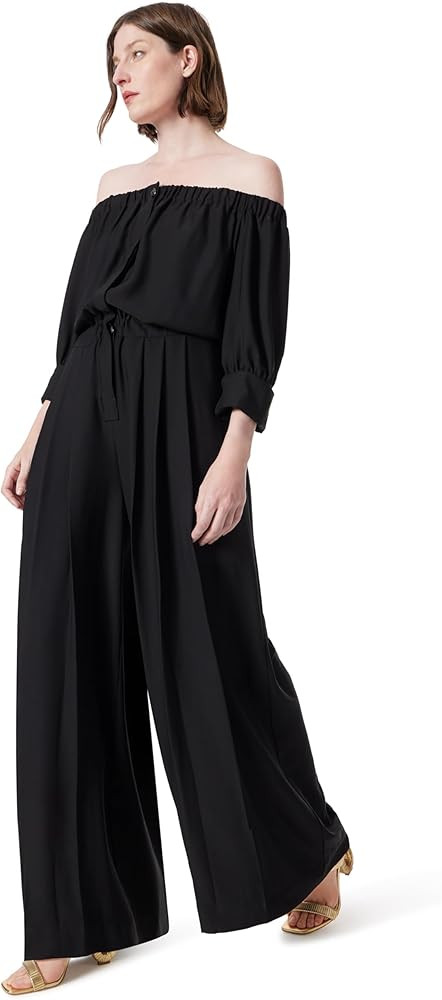 DEE OCLEPPO Women's Violet Off the Shoulder 3/4 Sleeve Pull on Jumpsuit Standard | Amazon (US)