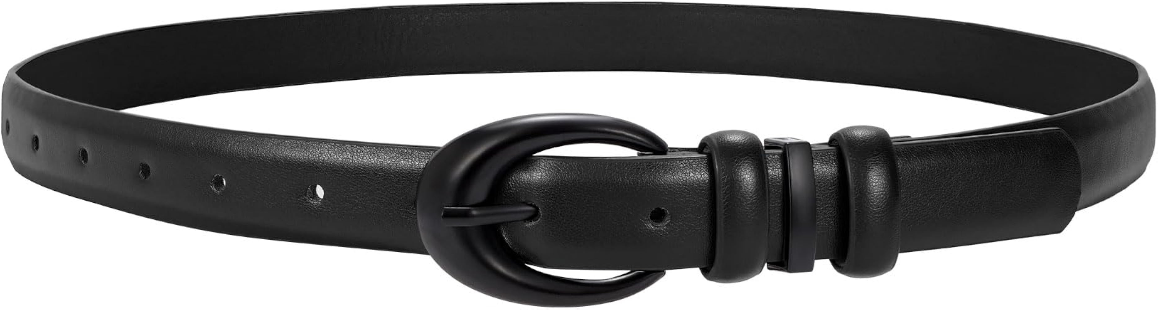 TRIWORKS Women Leather Belt for Jeans Pants Fashion Ladies Skinny Faux Leather Dress belt with Go... | Amazon (US)