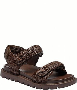 COACH Brynn Woven Raffia Sandals - 6.5 | Dillard's