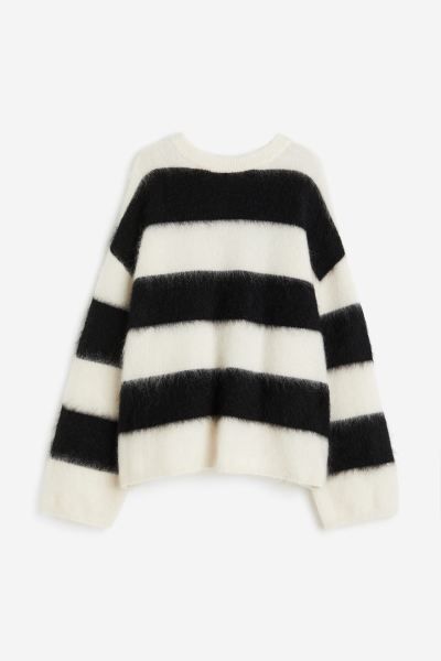 Oversize-Pullover aus Mohairmix | H&M (DE, AT, CH, NL, FI)