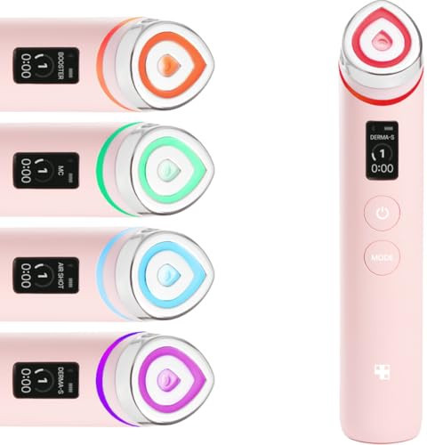 medicube Booster Pro | 6-in-1 Real Glass Glow Beauty Massager | for Clear, Radiant, Firmer-Looking Skin | Korean Skin Care | Pink | Amazon (US)