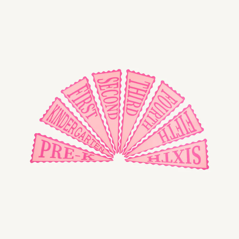 Picture Perfect Pennants - Romany Rose with Palm Beach Pink | The Beaufort Bonnet Company