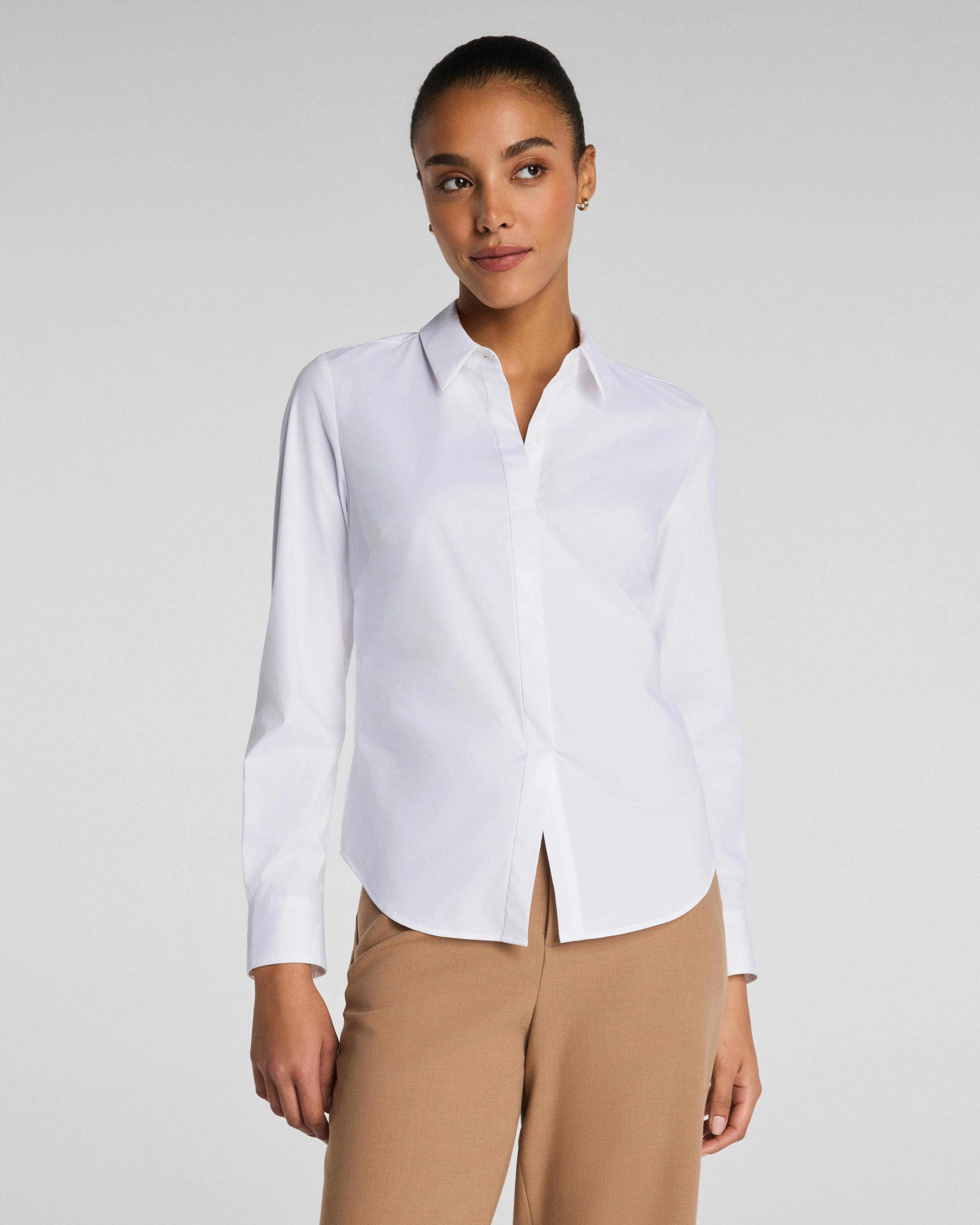 SPANX® Poplin No-Gape Tailored Button Down | Spanx