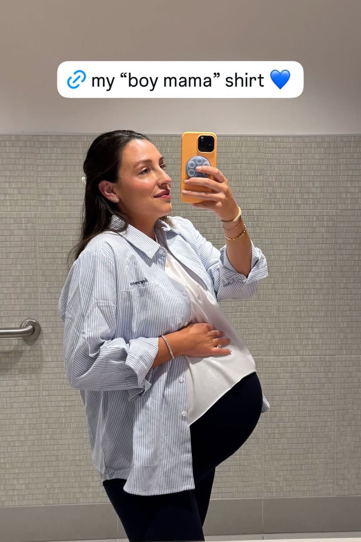 “Boy Mom” shirt 💙 #boymom #pregnant #momlifr 