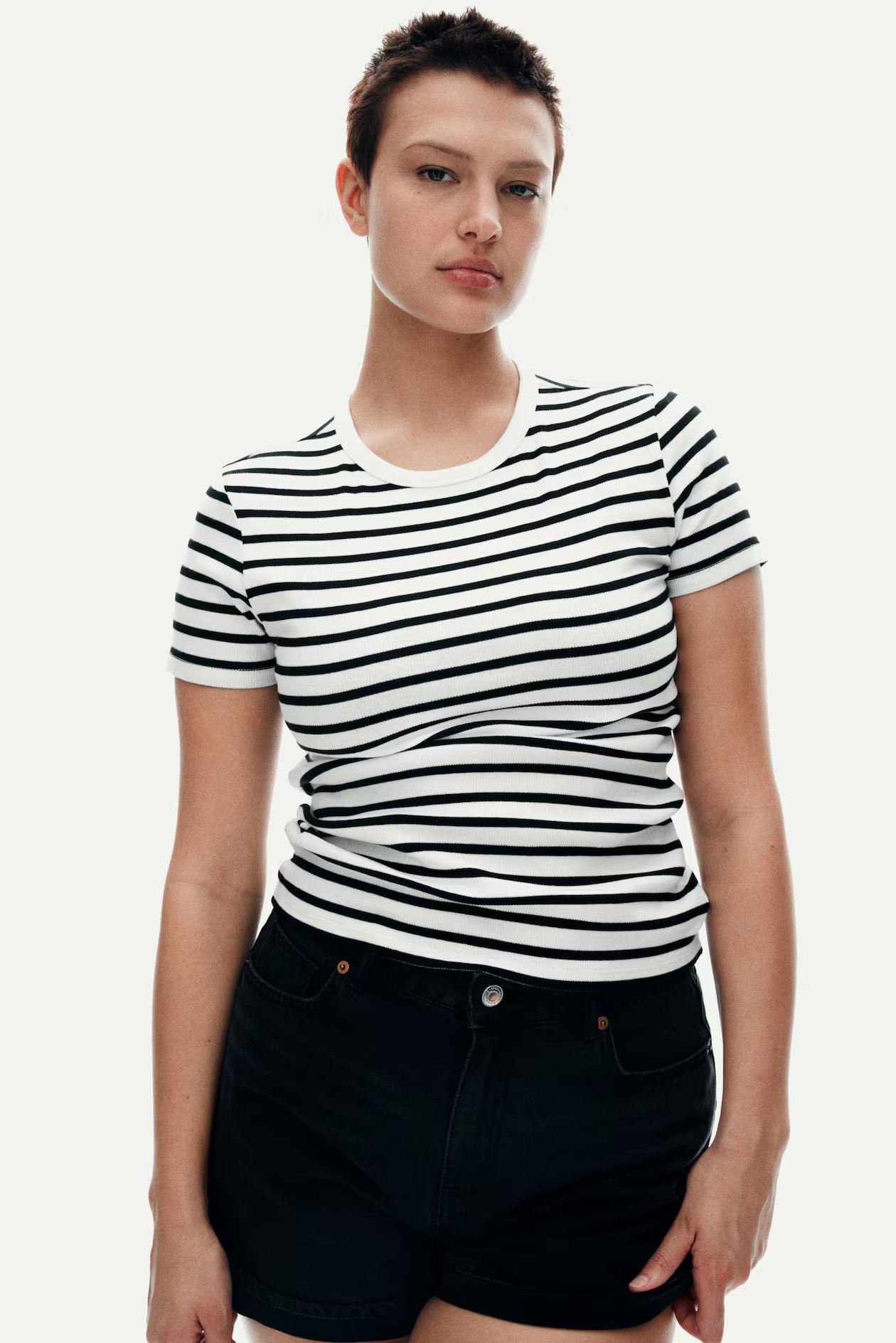 Ribbed T-shirt | H&M (UK, MY, IN, SG, PH, TW, HK)