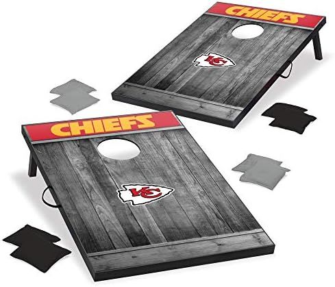 Wild Sports 2'x3' MDF Wood NFL Cornhole Set - Grey Wood Design | Amazon (US)