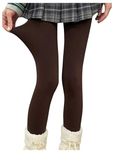 MakeMeChic Women's Soft Semi Opaque Tights Plain Control Top Skinny Fit Pantyhose Coffee Brown M | Amazon (US)