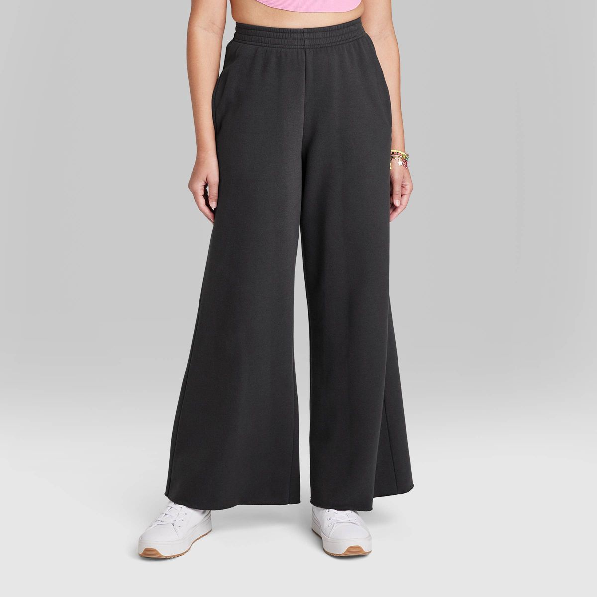 Women's Baggy Sweatpants - Wild Fable™ Black L | Target