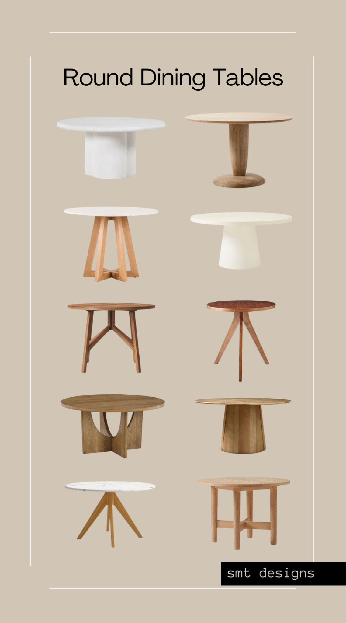 A round dining table roundup. Natural wood dining tables, pedestal dining table, circle dining table

#LTKSeasonal #LTKFind #LTKhome