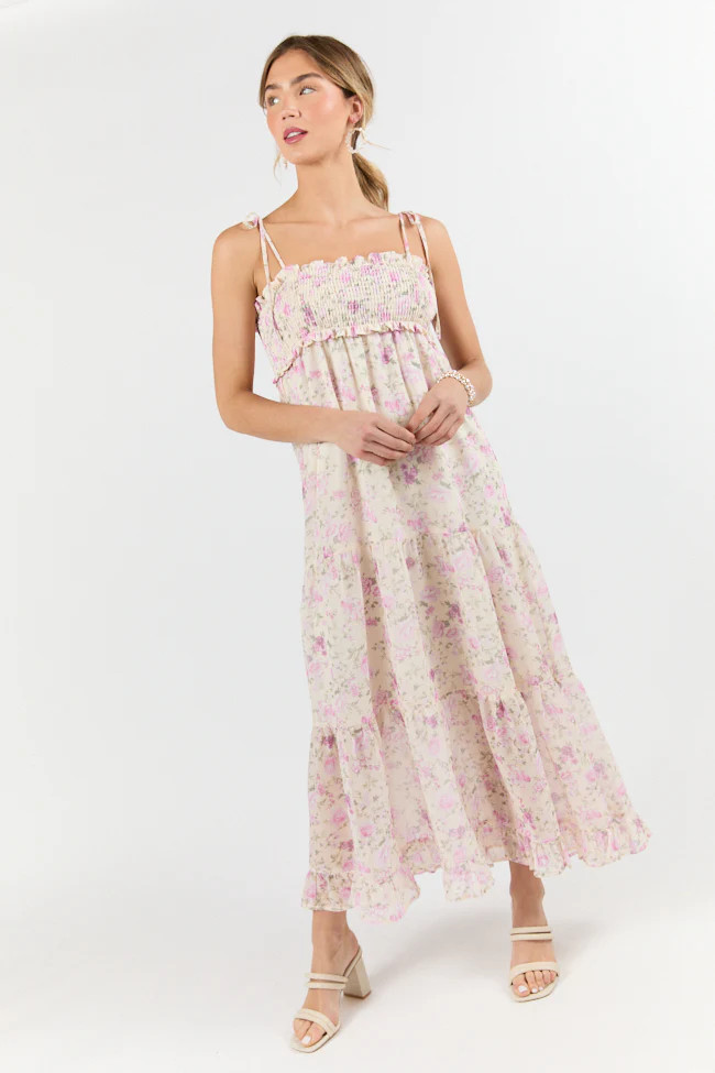 Nothing Perfect Purple Vintage Floral Maxi Dress | Pink Lily