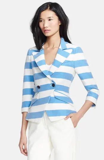 Stripe Linen Blend Blazer | Nordstrom
