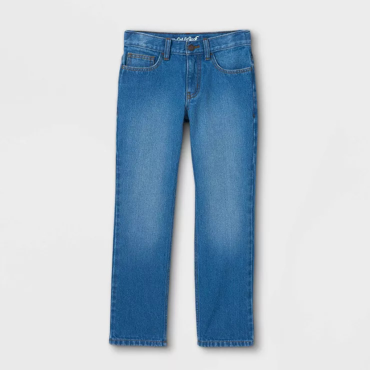 Boys' Relaxed Straight Fit Jeans - Cat & Jack™ | Target