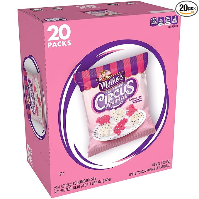 Mother’s Original Circus Animal Cookies, 20 Ounce, 20 Count | Amazon (US)