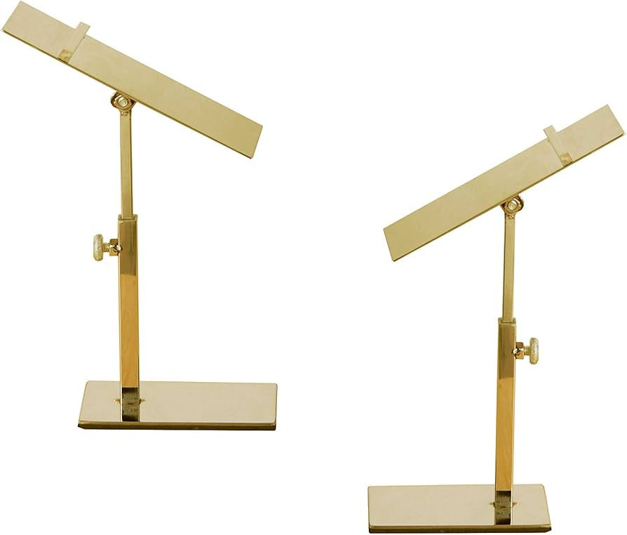 Golden Metal Shoe Display Riser Stand Stainless Steel Shoe Bag Riser Holder Jewelry Display Riser... | Amazon (US)