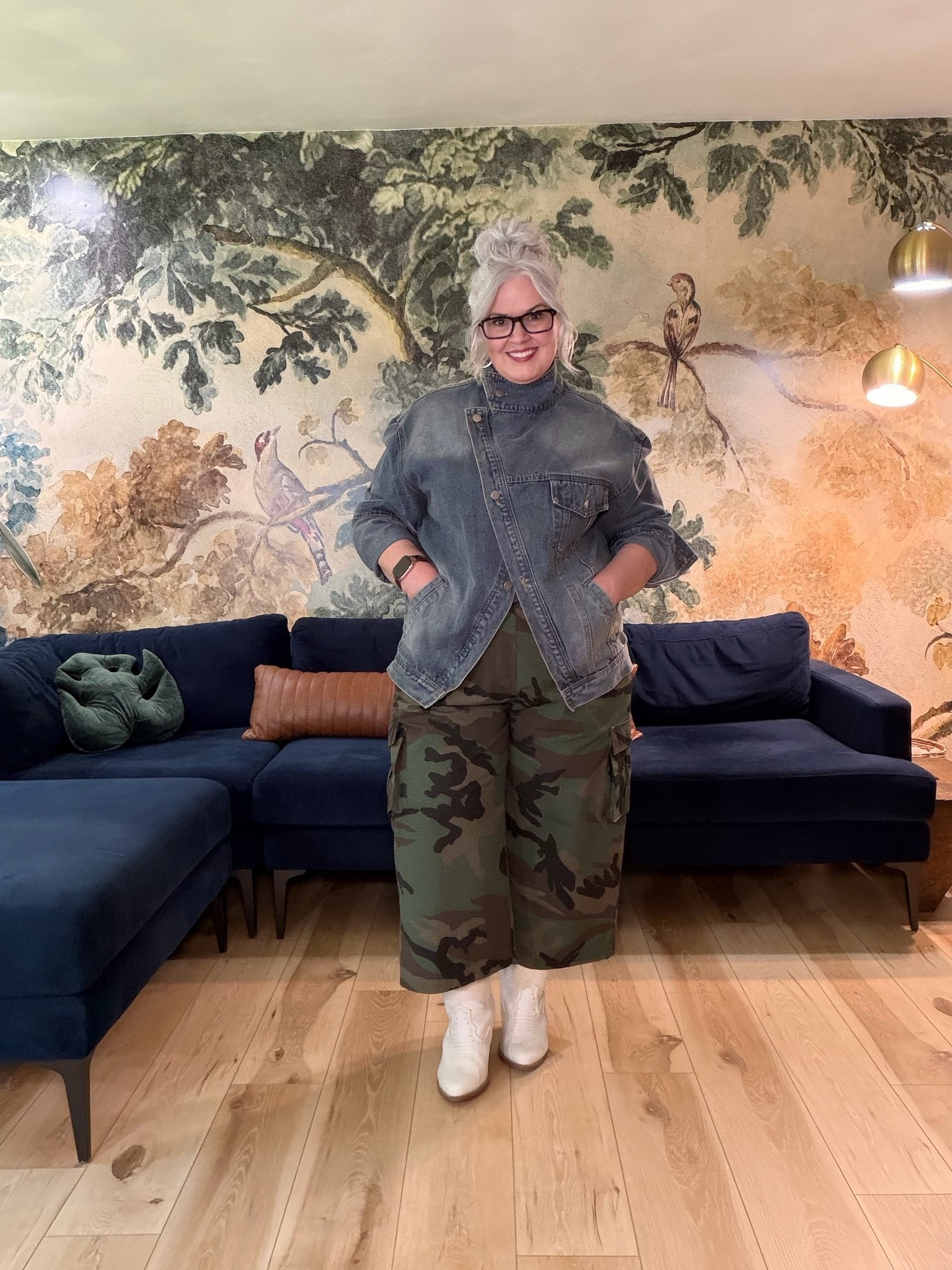 Wearing XL in the jacket, 2XL in the pants

#LTKootd #LTKOver40 #LTKPlusSize