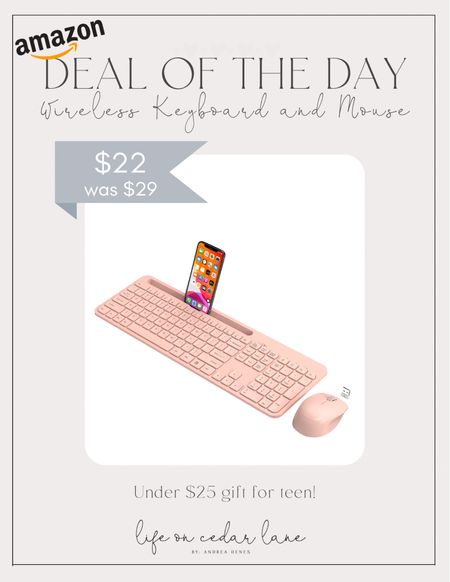 Wireless keyboard & mouse set!Awesome gift for the teen & under $25 too!

#LTKGiftGuide #LTKsalealert #LTKCyberweek