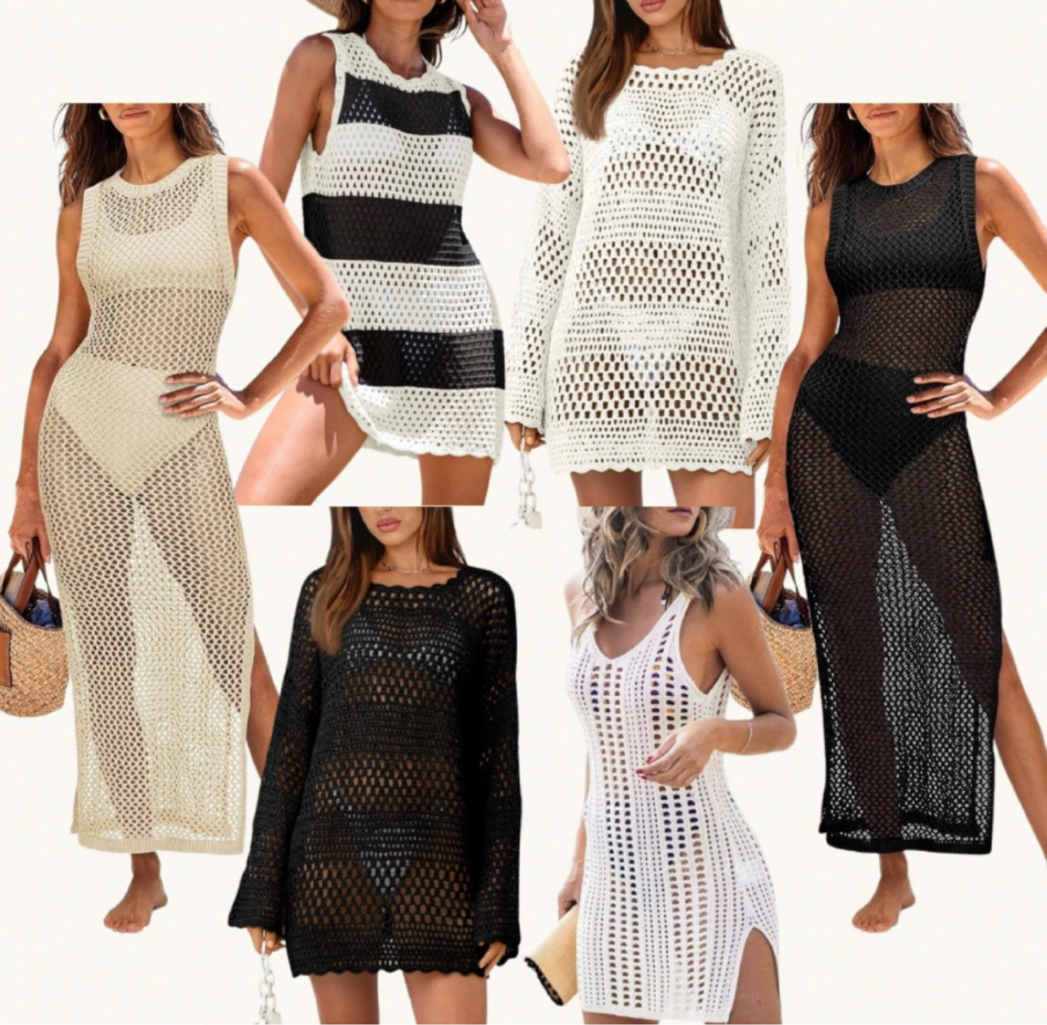 Crochet Swimsuit coverup, resort wear, Swim cover dress, knit, side slit, long dress, short dress, summer dress, beige, neutral, black, black & white stripe
#coverup #swimcoverup #beachoutfit #swim #resortwear  



#LTKSwim #LTKSeasonal #LTKTravel