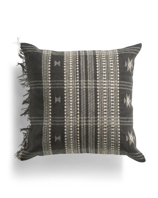 18x18 Wool Cotton Blend Hand Stitched Needlepoint Keir Pillow | TJ Maxx