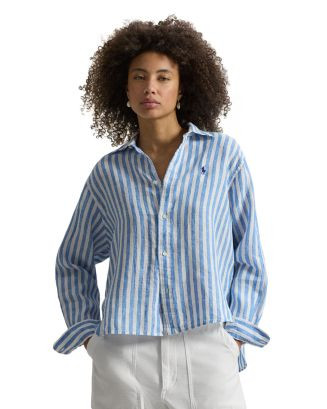 Cropped Linen Shirt | Bloomingdale's (AU)