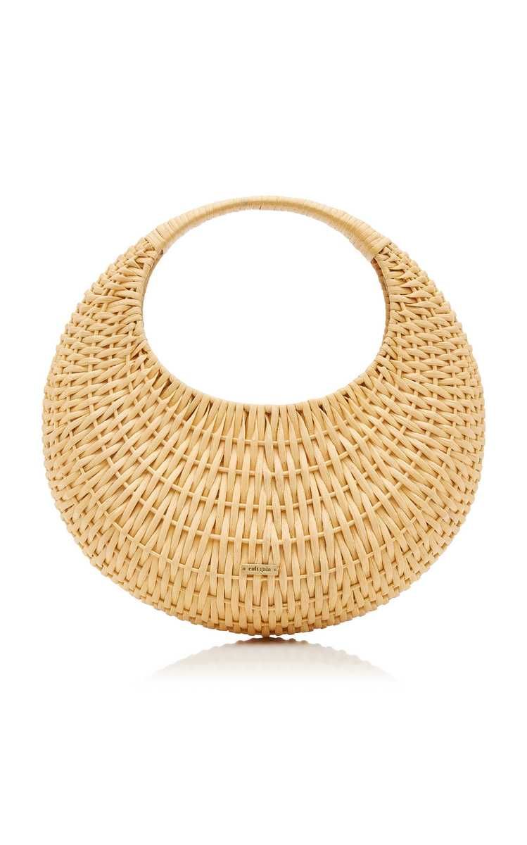 Taja Woven Rattan Top Handle Bag | Moda Operandi (Global)