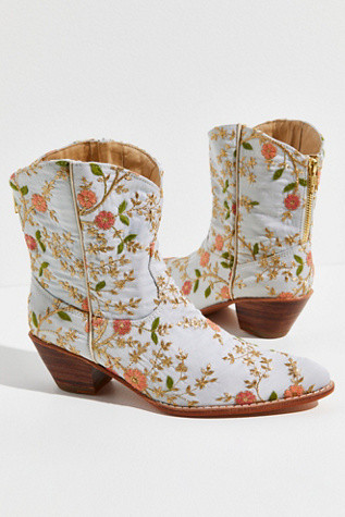 Eloise Embroidered Ankle Boots | Free People (Global - UK&FR Excluded)