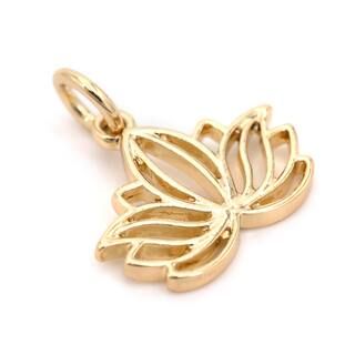 14K Gold Plated Lotus Charm by Bead Landing™ | Michaels | Michaels Stores