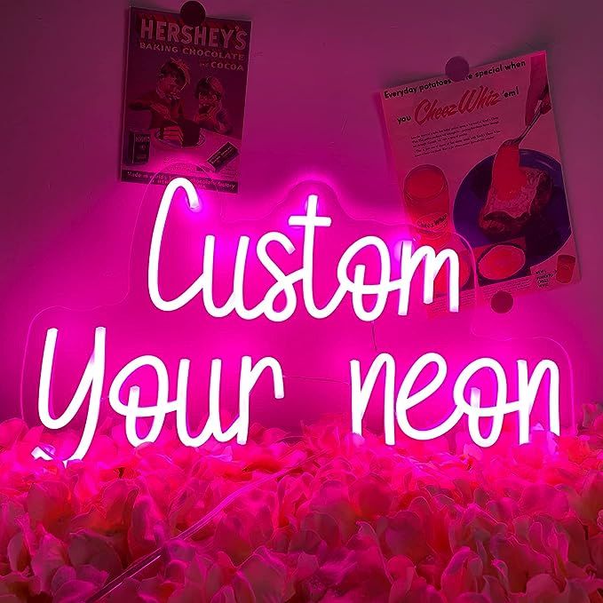 Neon Signs Custom,led Custom Signs for Home Decor,Custom Light up Sign,Birthday,Wedding,Business ... | Amazon (US)